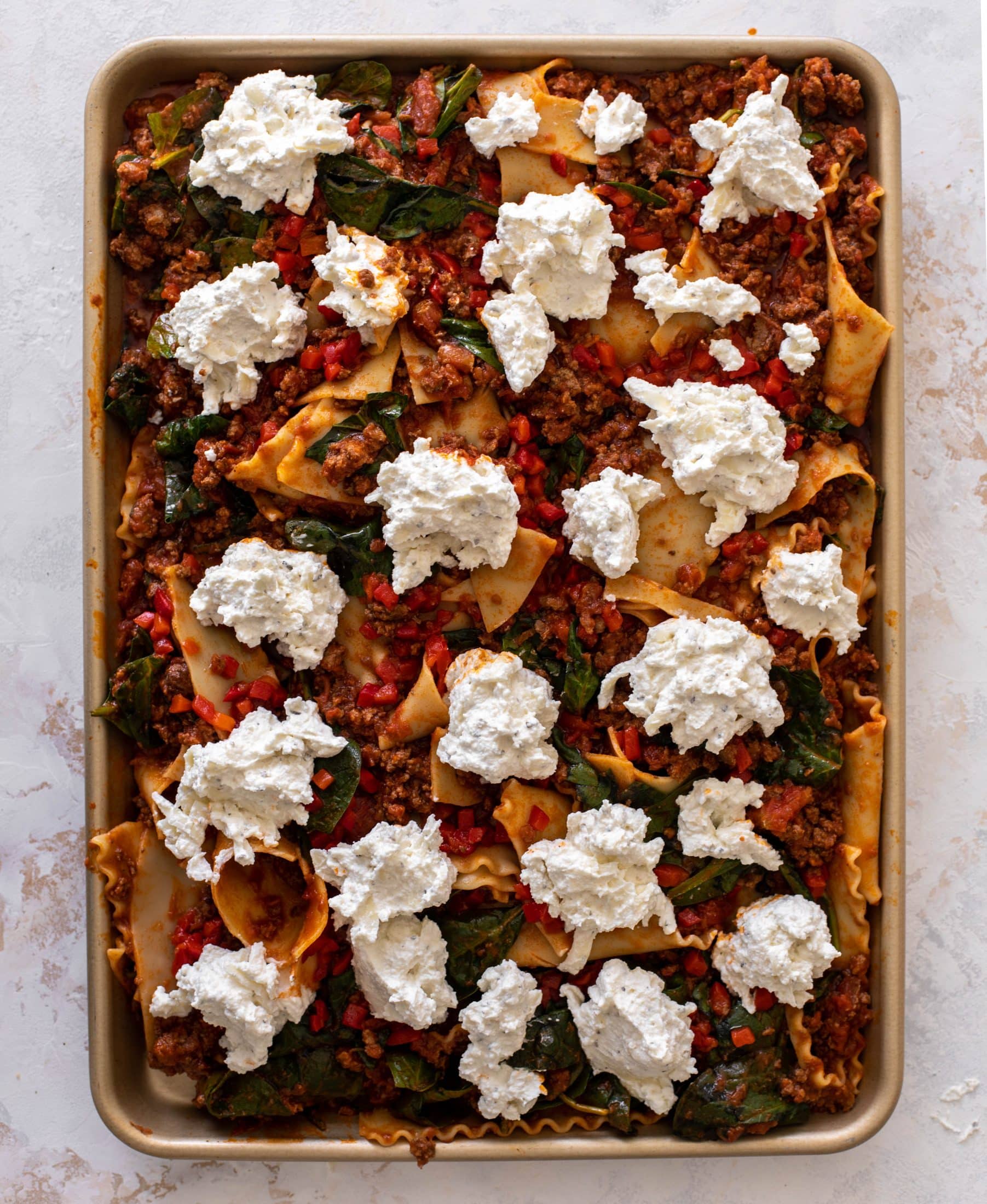 sheet pan lasagna