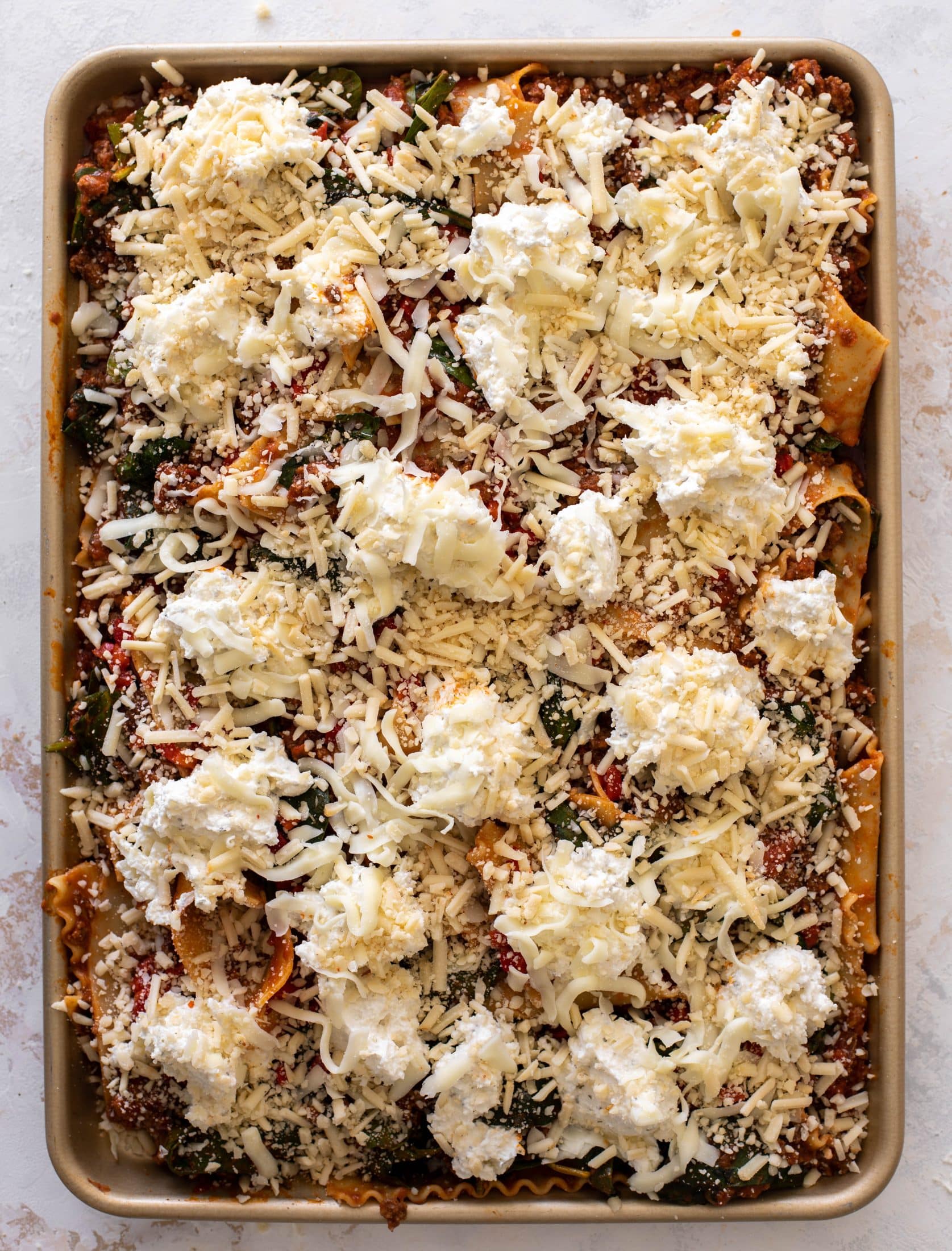 sheet pan lasagna