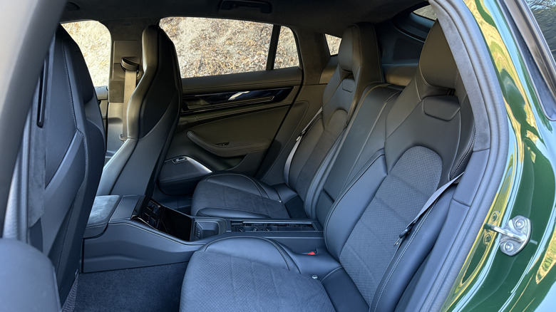 Rear seat of a 2025 Porsche Panamera GTS