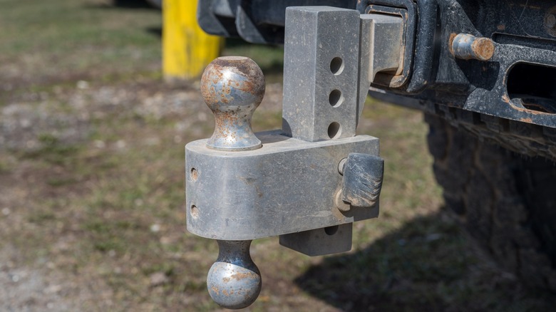 adjustable hitch ball mount