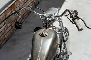 Harley Sportster chopper by 2LOUD Custom for Taiwanese pop star Yellow